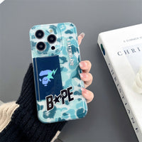 CaseNerd "Ape Sta Purple Camo & Teal Camo" iPhone Case