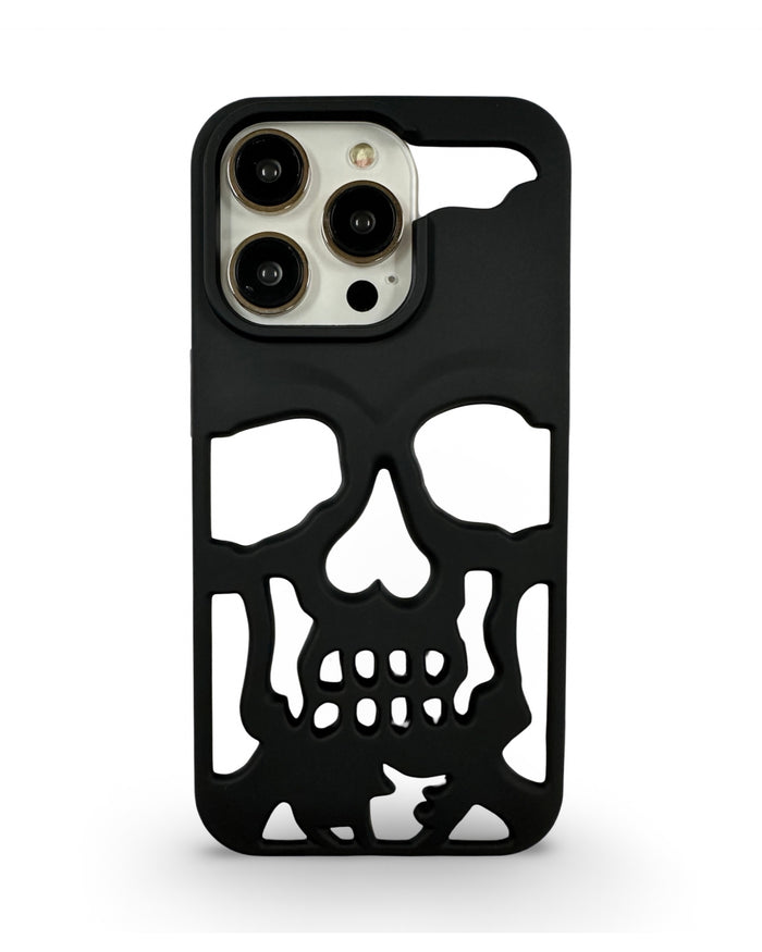 CaseNerd "Black Skull Die Cut" iPhone Case