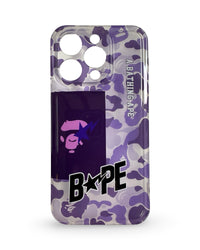 CaseNerd "Ape Sta Purple Camo & Teal Camo" iPhone Case